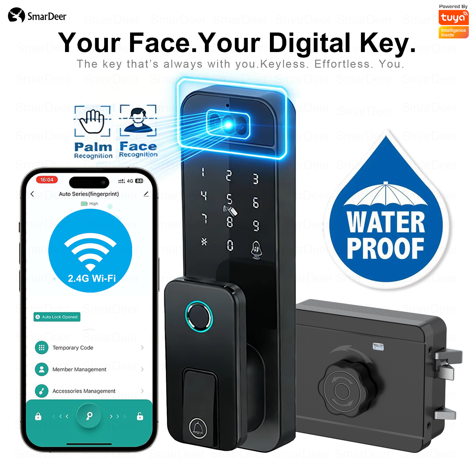 Smart Garden Indoor - Waterproof Outdoor Smart Door Lock Fingerprint