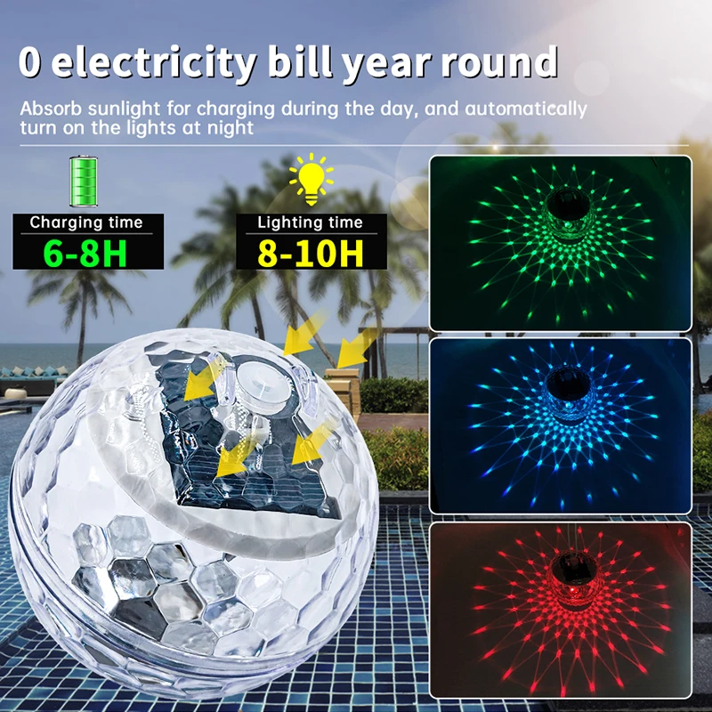 Solar Powered Water Float Ligh - Smart Garden Diy reseña y precio