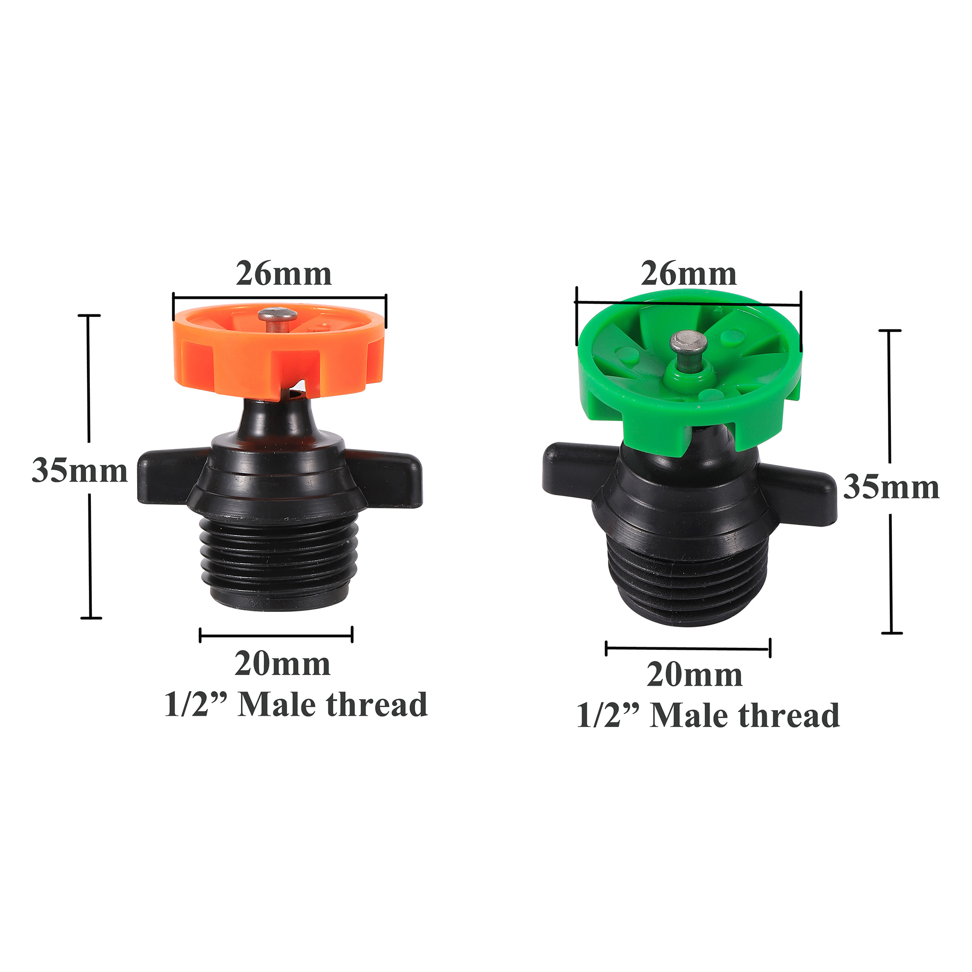 10Pcs Garden Sprinkler 360° Ro - Smart Urban Garden reseña y precio