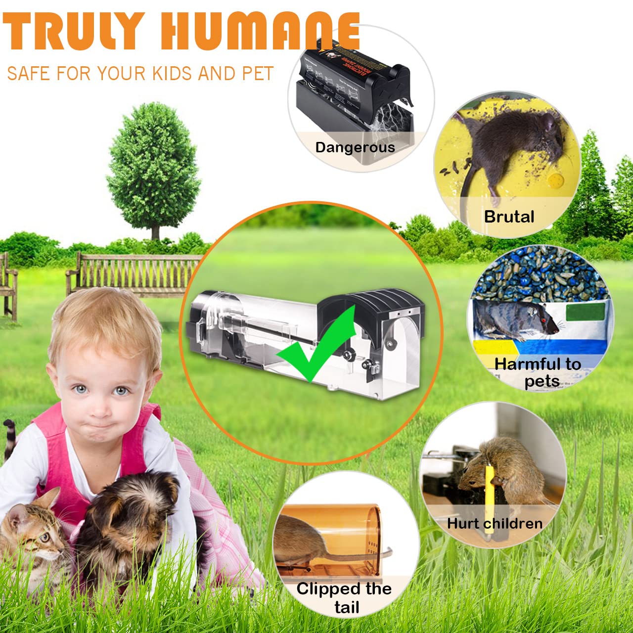 Safe Firm Humane Reusable Plas - Smart Garden Indoor reseña y precio