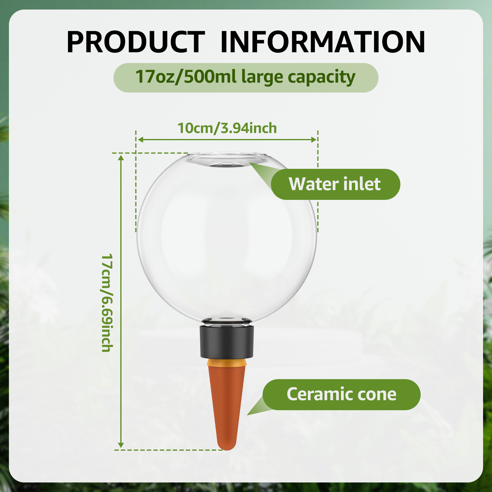 2/4Pcs 500ML Automatic Drip Ir - Yoocaa Smart Garden reseña y precio