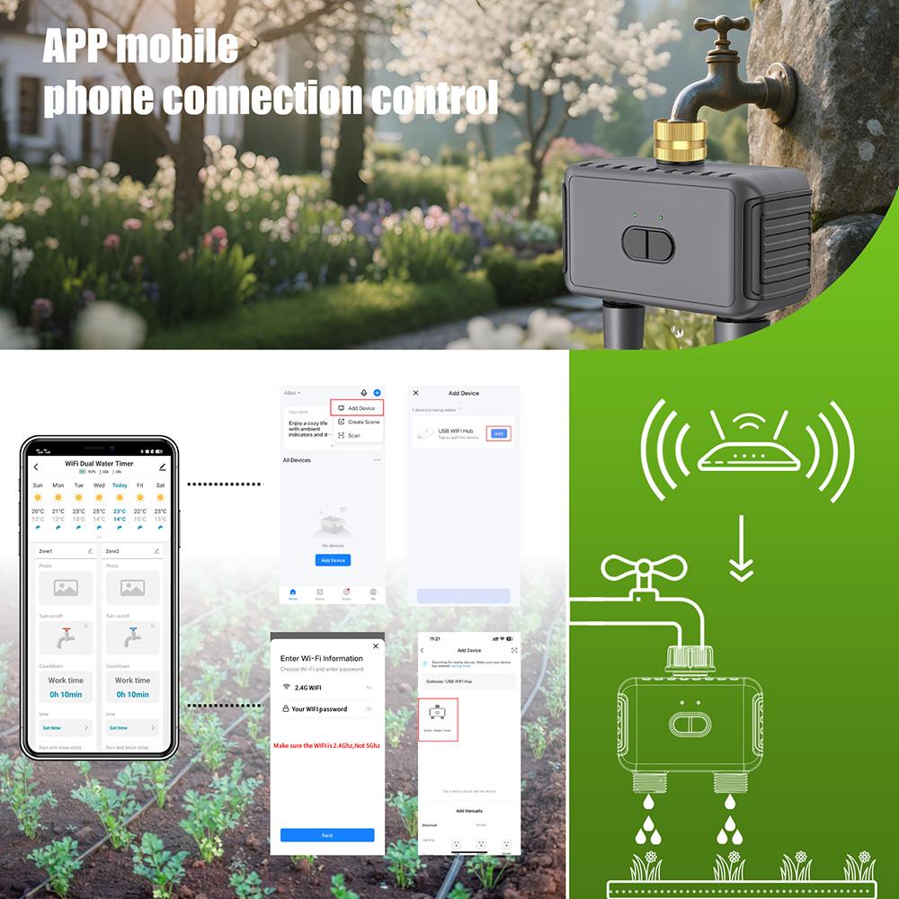 Wifi Automatic Water Timer Dua - Yoocaa Smart Garden reseña y precio