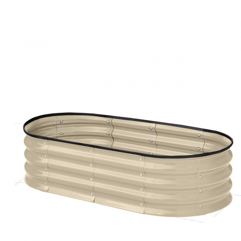 1PCS Oval-shaped Galvanized St - Smart Garden Storage reseña y precio