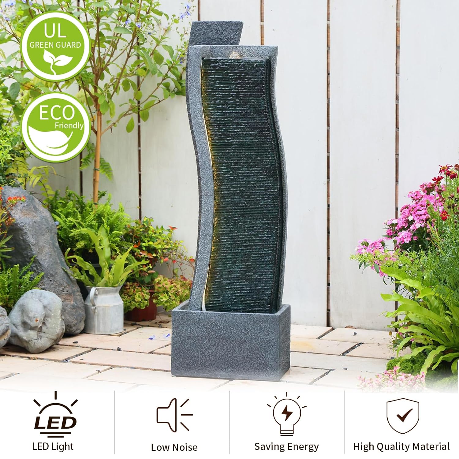 43H Modern Outdoor Water Fount - Smart Garden Indoor reseña y precio