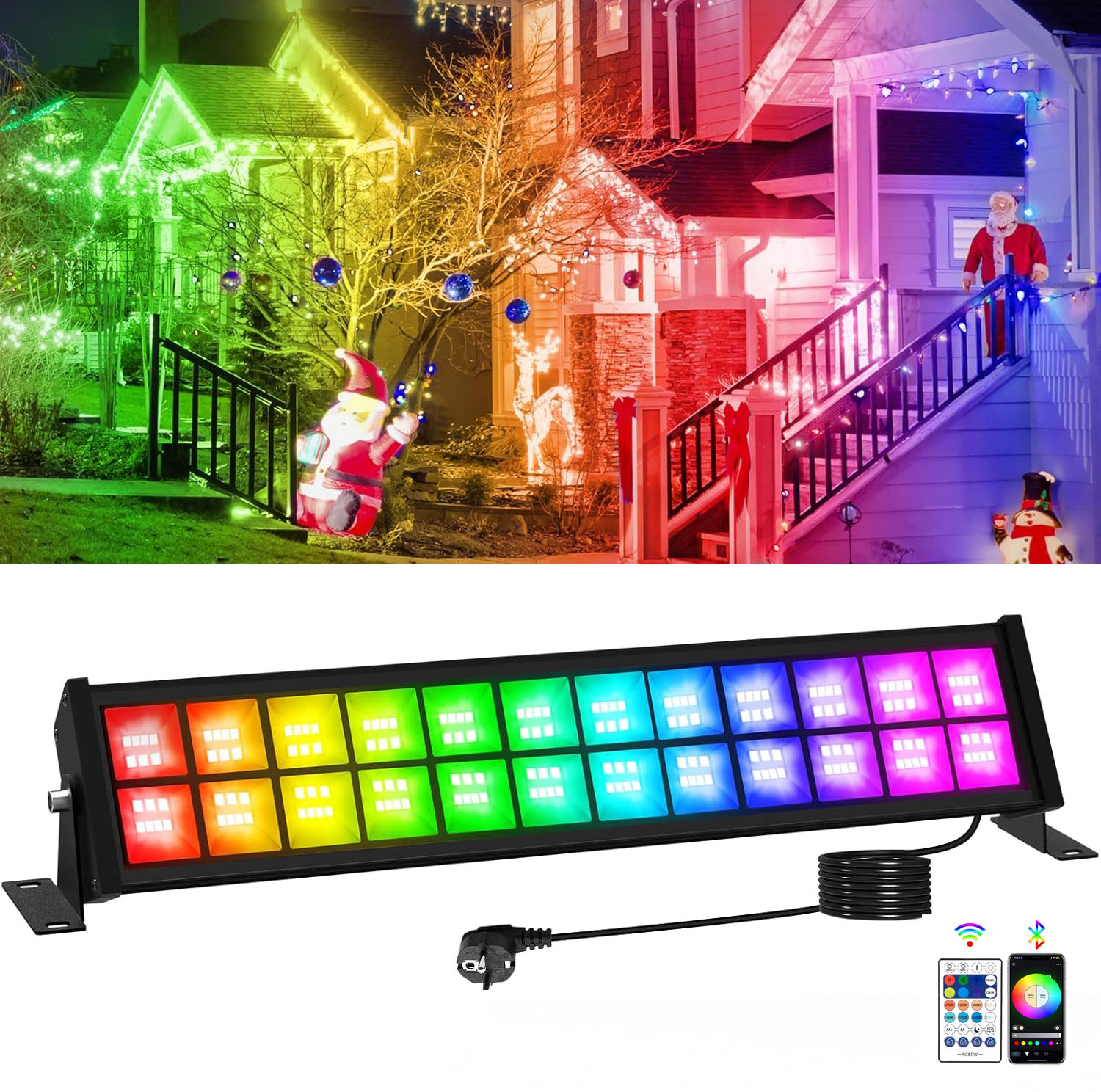 50/72W RGB LED Floodlight Bar  - Smart Garden Lights Uk reseña y precio