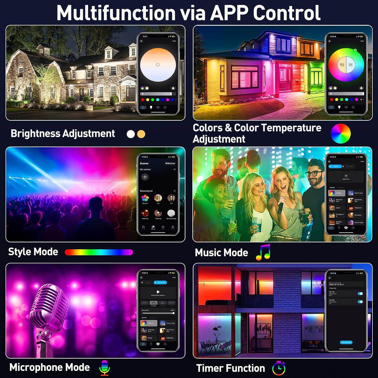 50/72W RGB LED Floodlight Bar  - Smart Garden Lights Uk reseña y precio