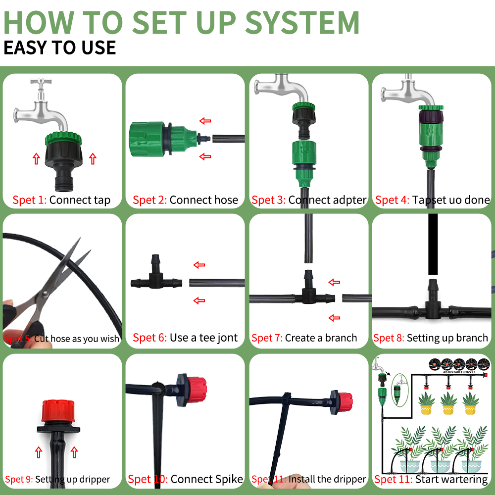 Micro Drip Irrigation System P - Yoocaa Smart Garden reseña y precio