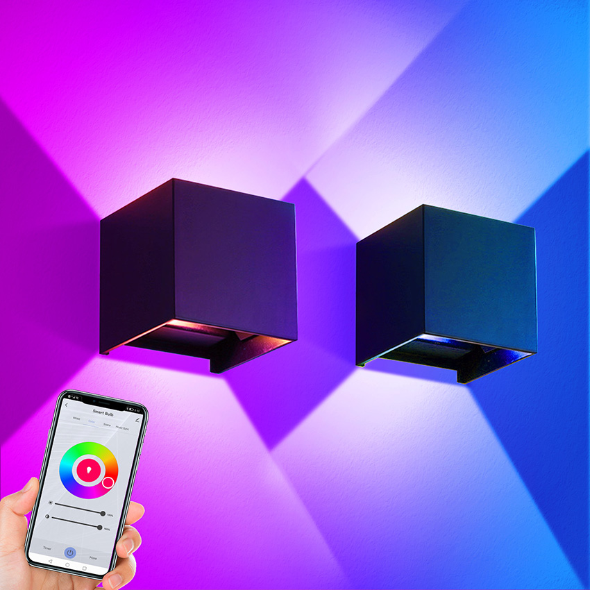 12W LED Outdoor Wall Light RGB - Smart Garden Arduino reseña y precio