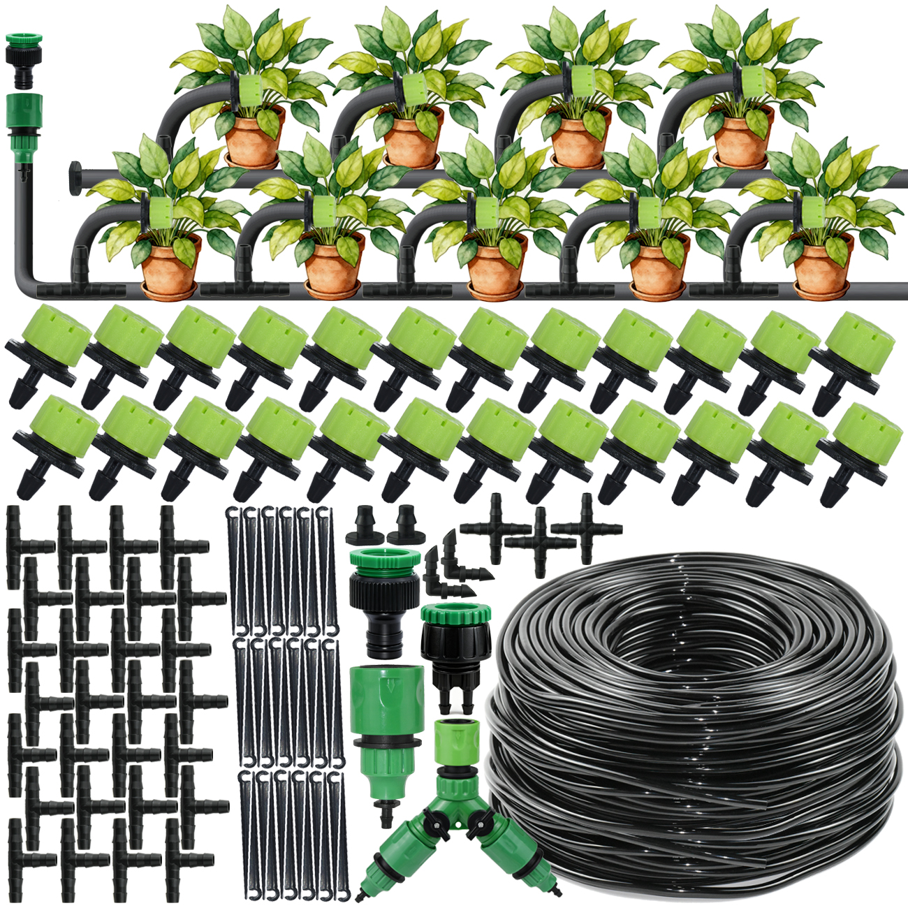 5-30M Garden 1/4'' Hose Drip I - Smart Urban Garden reseña y precio