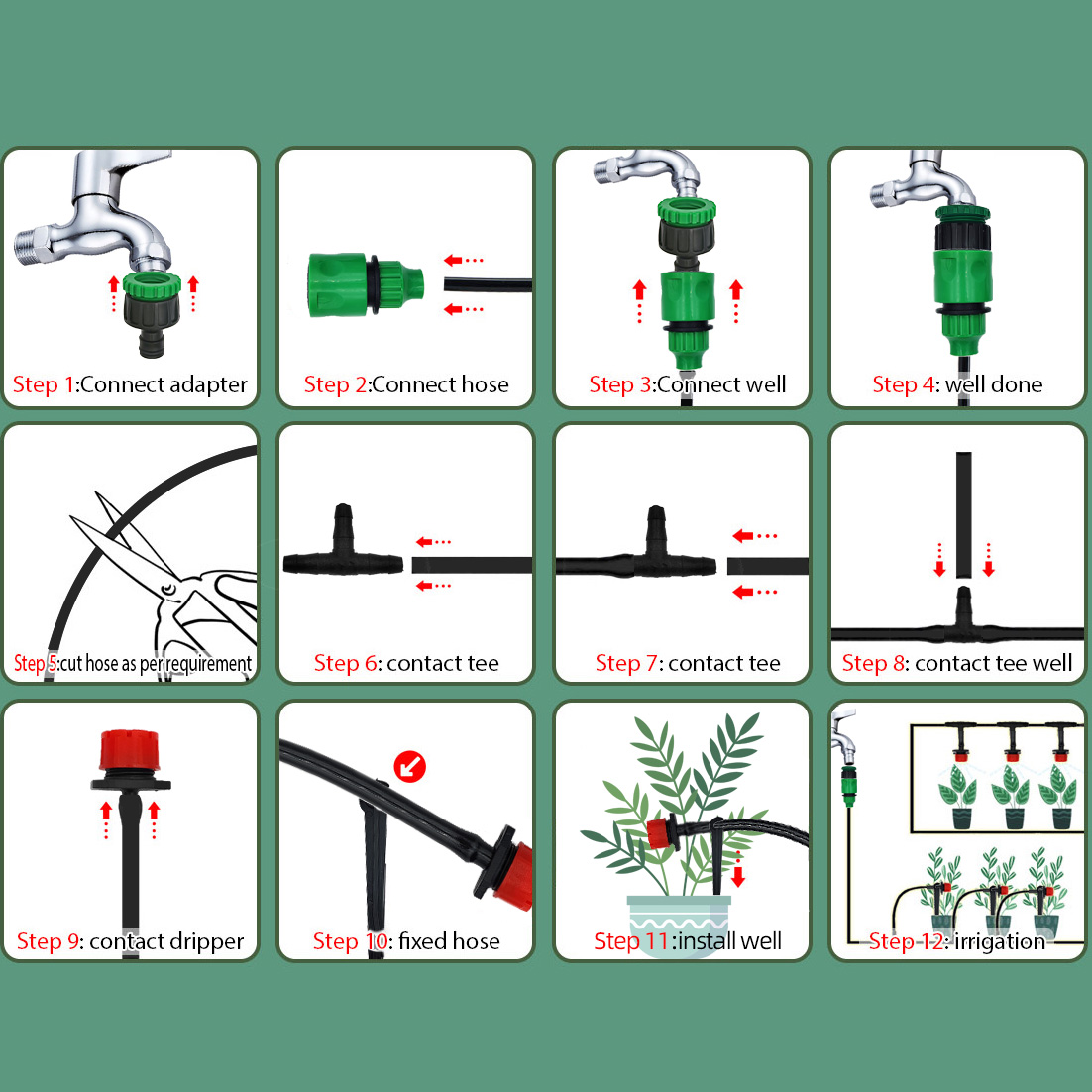 Greenhouse 15M-30M DIY Drip Ir - Smart Urban Garden reseña y precio