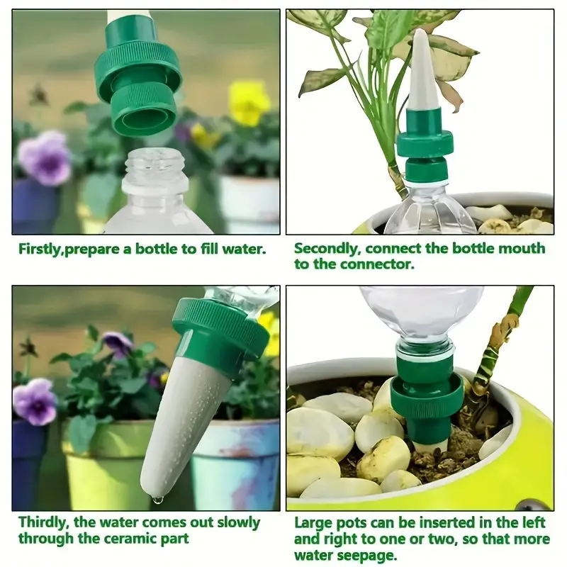 4Pcs Automatic Plant Drip Irri - Yoocaa Smart Garden reseña y precio
