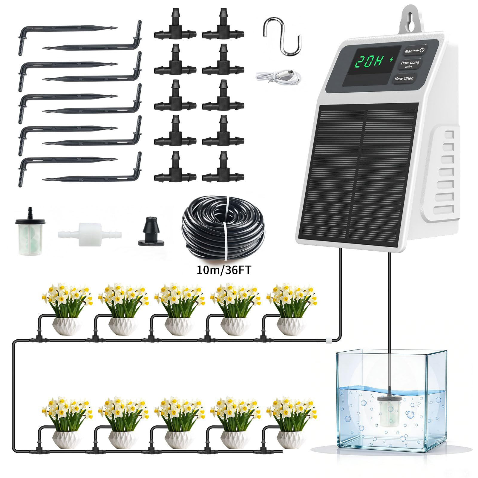 Upgraded Solar Drip Irrigation - Smart Urban Garden reseña y precio