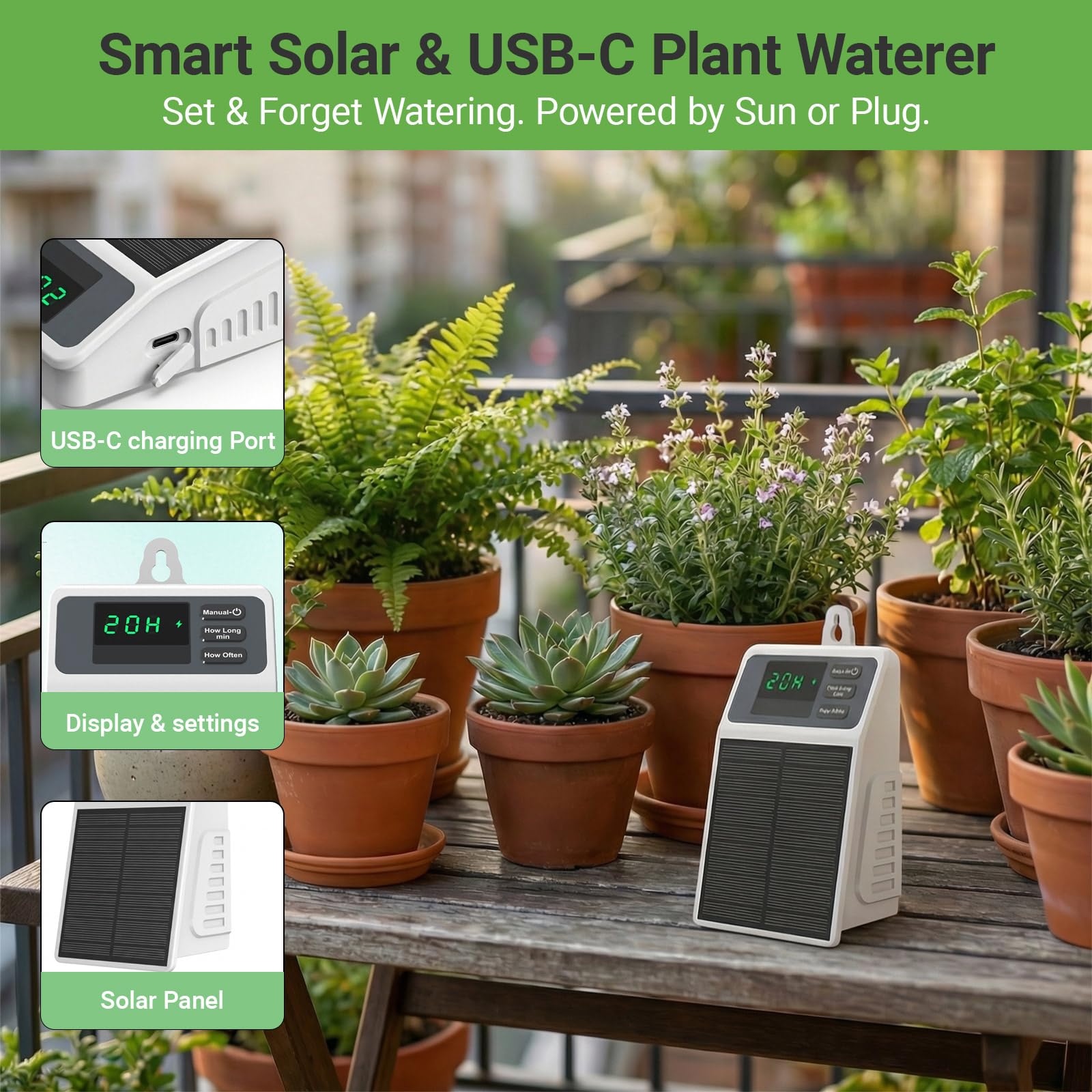 Upgraded Solar Drip Irrigation - Smart Urban Garden reseña y precio