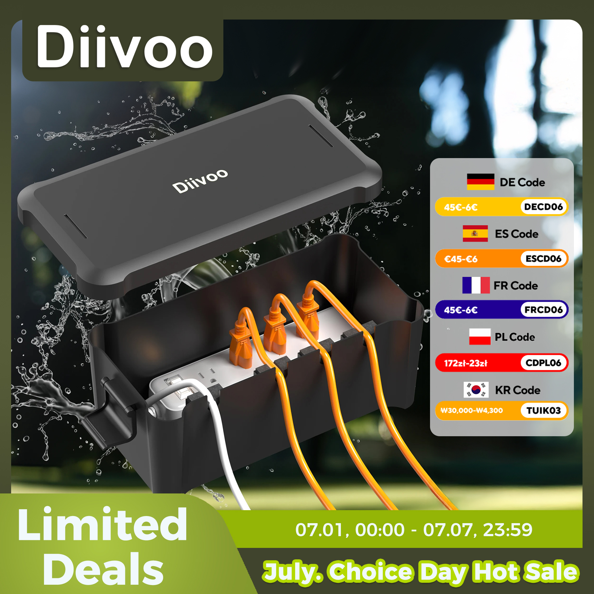 Diivoo Outdoor Waterproof Elec - Smart Garden Storage reseña y precio