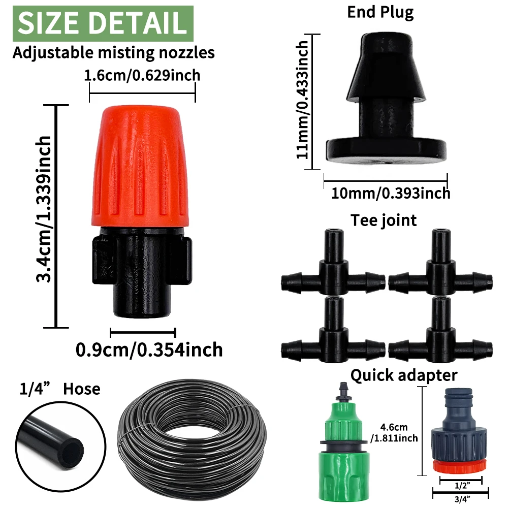 Fog Nozzles Irrigation Kit 5M- - Smart Garden Hose reseña y precio