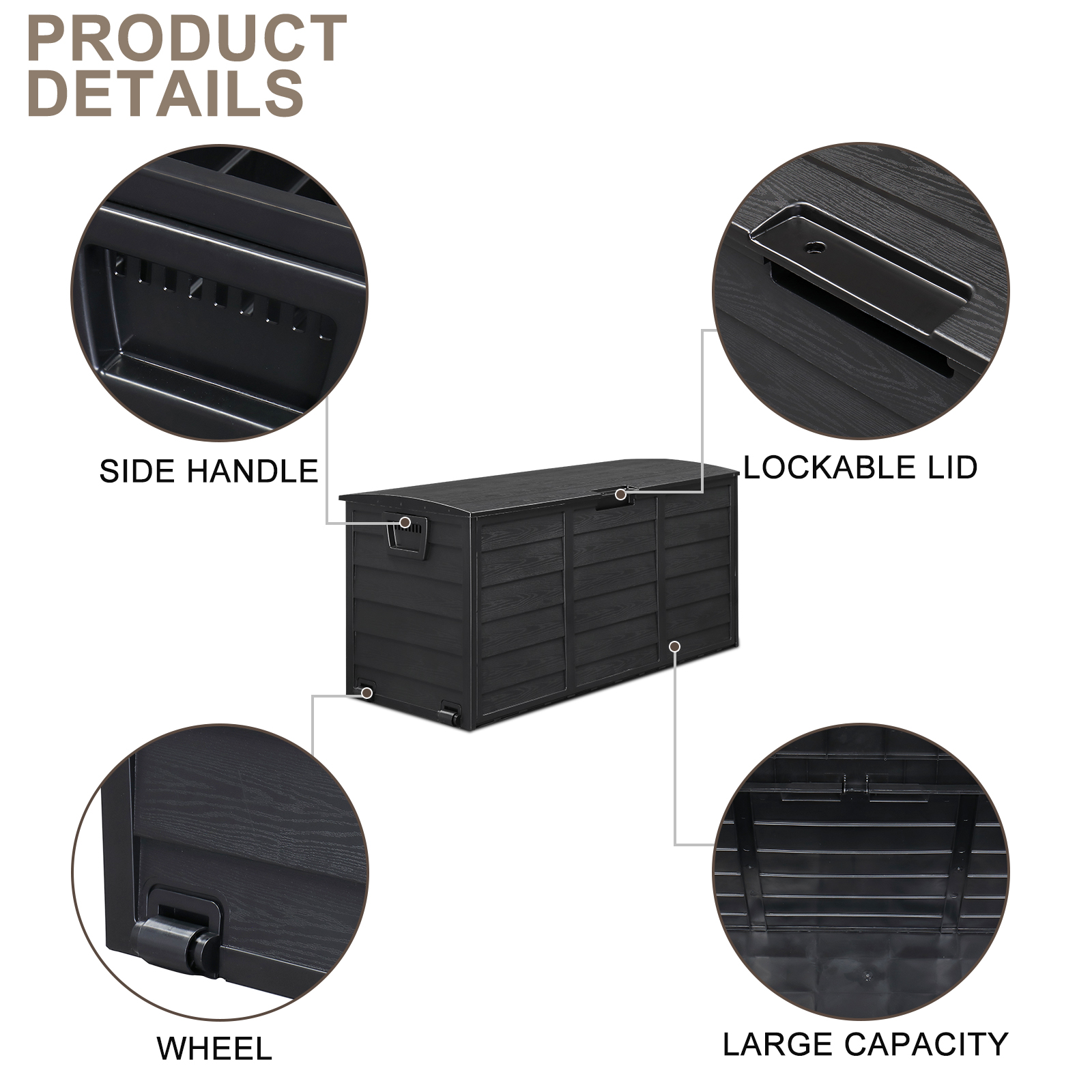 75gal 280L Outdoor Garden Plas - Smart Garden Storage reseña y precio