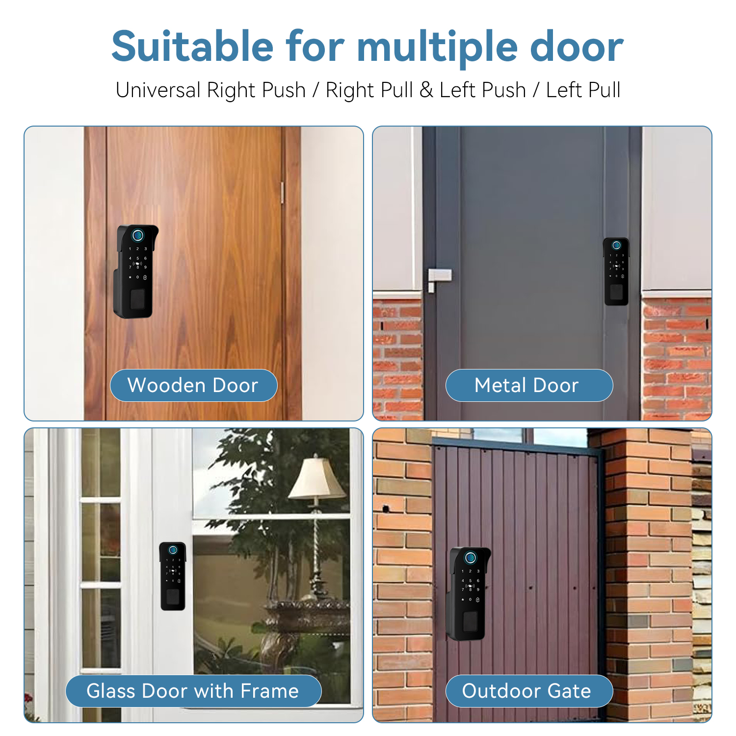 Waterproof Smart Door Lock Fin - Smart Garden Indoor reseña y precio