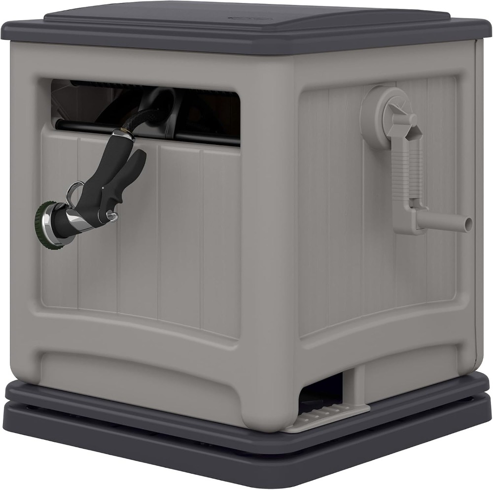 225ft Garden Hose Reel with Sw - Smart Garden Storage reseña y precio