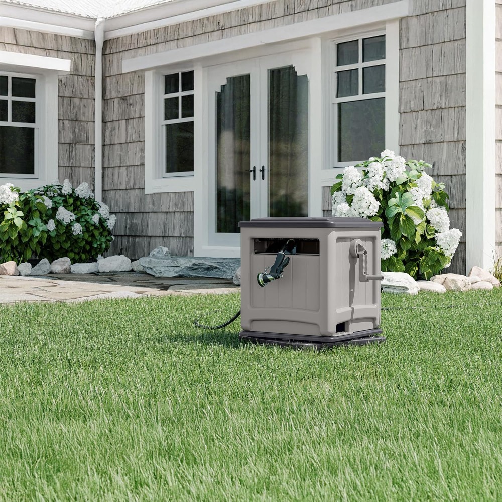 225ft Garden Hose Reel with Sw - Smart Garden Storage reseña y precio