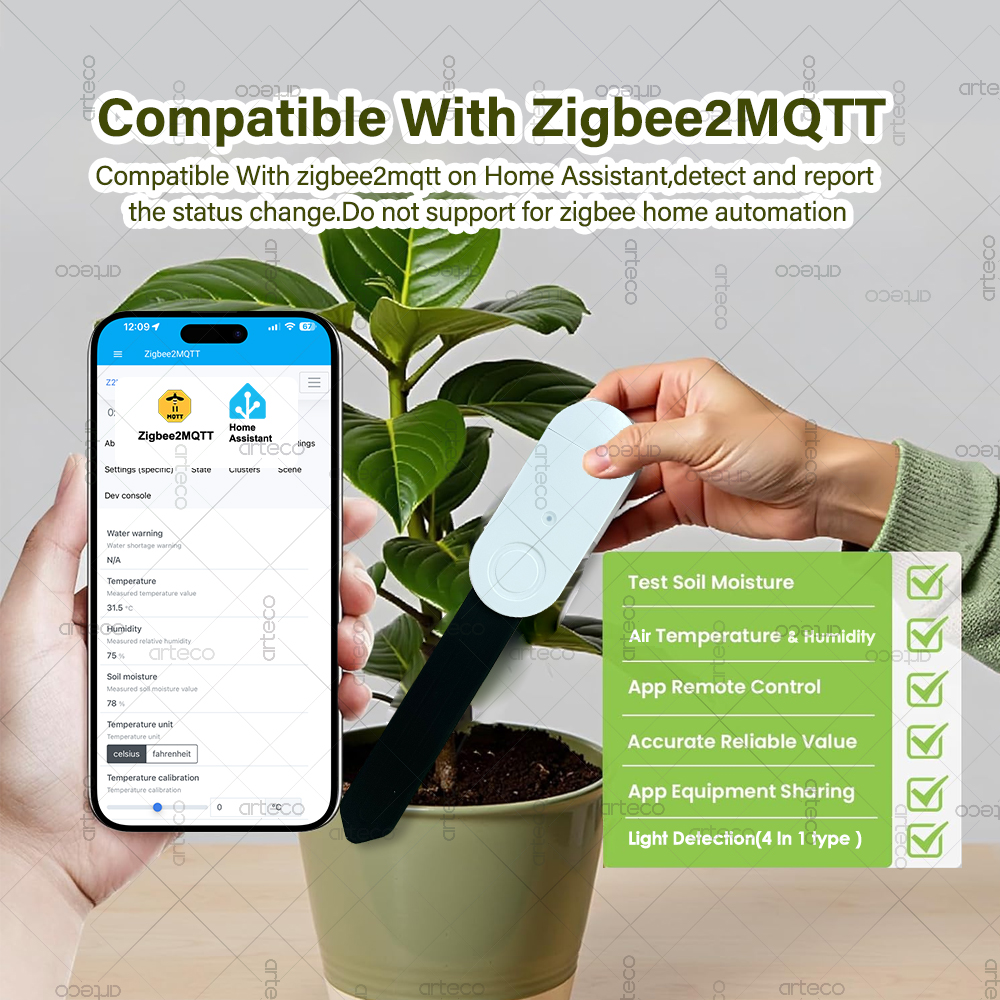 Zigbee Soil Moisture Sensor Te - Smart Urban Garden reseña y precio
