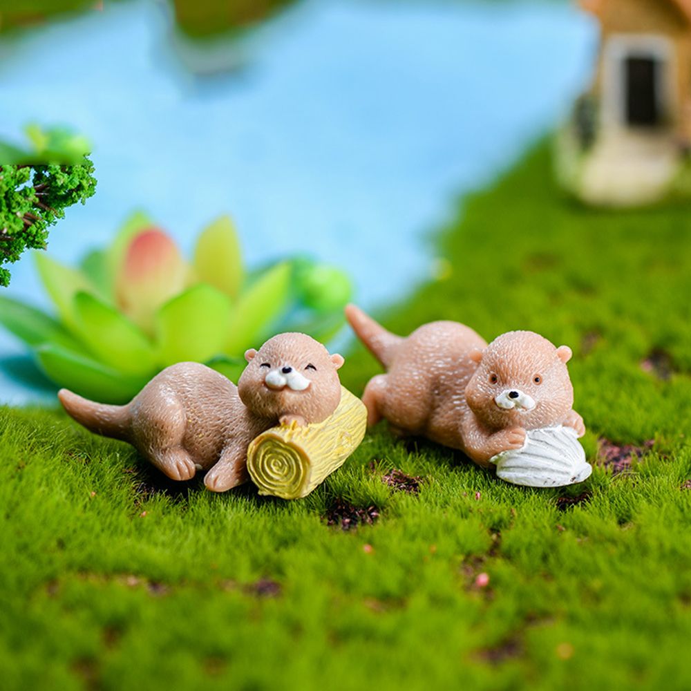 Otters Figurine Mini Home Deco - Smart Garden Diy reseña y precio
