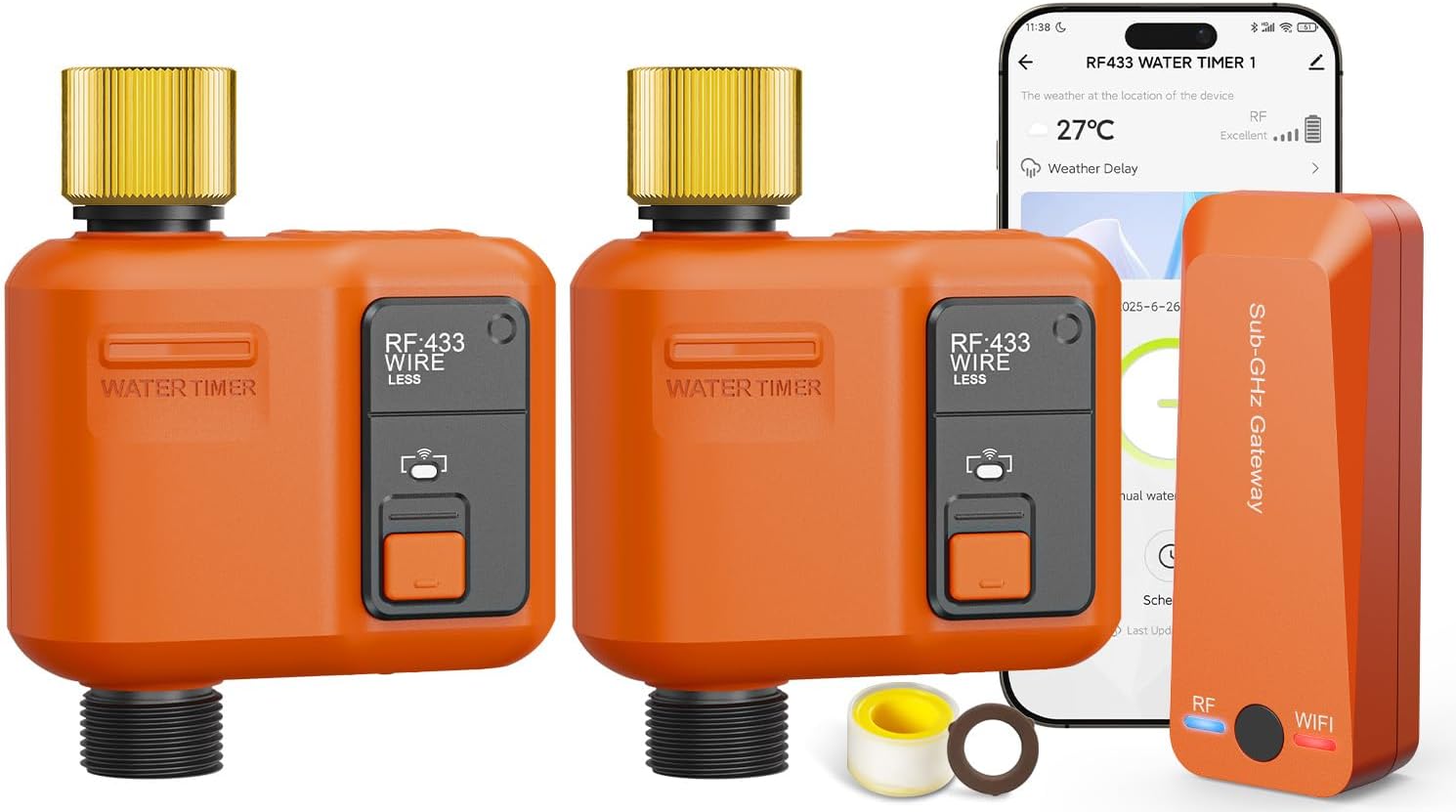 Smart WiFi Water Timer for Gar - Smart Garden Hose reseña y precio