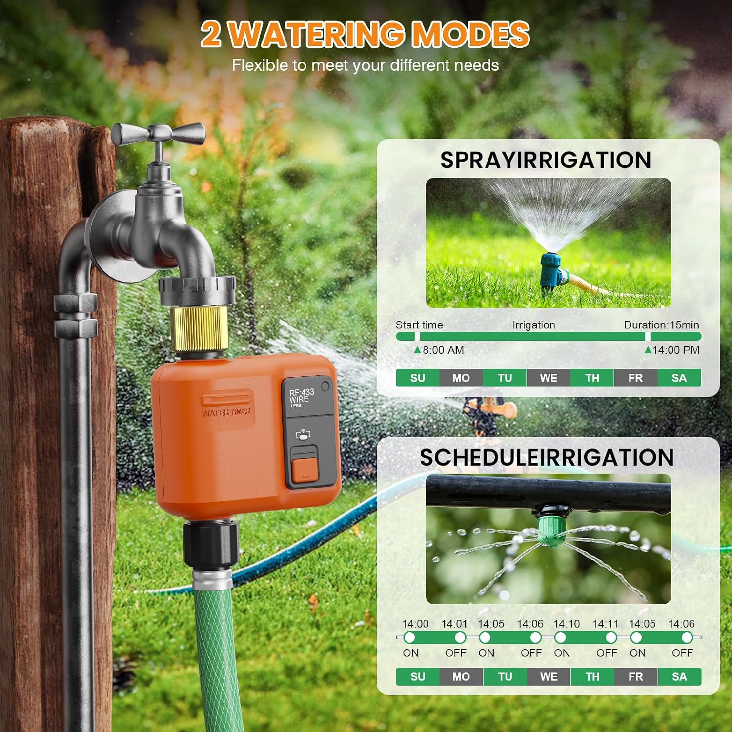 Smart WiFi Water Timer for Gar - Smart Garden Hose reseña y precio