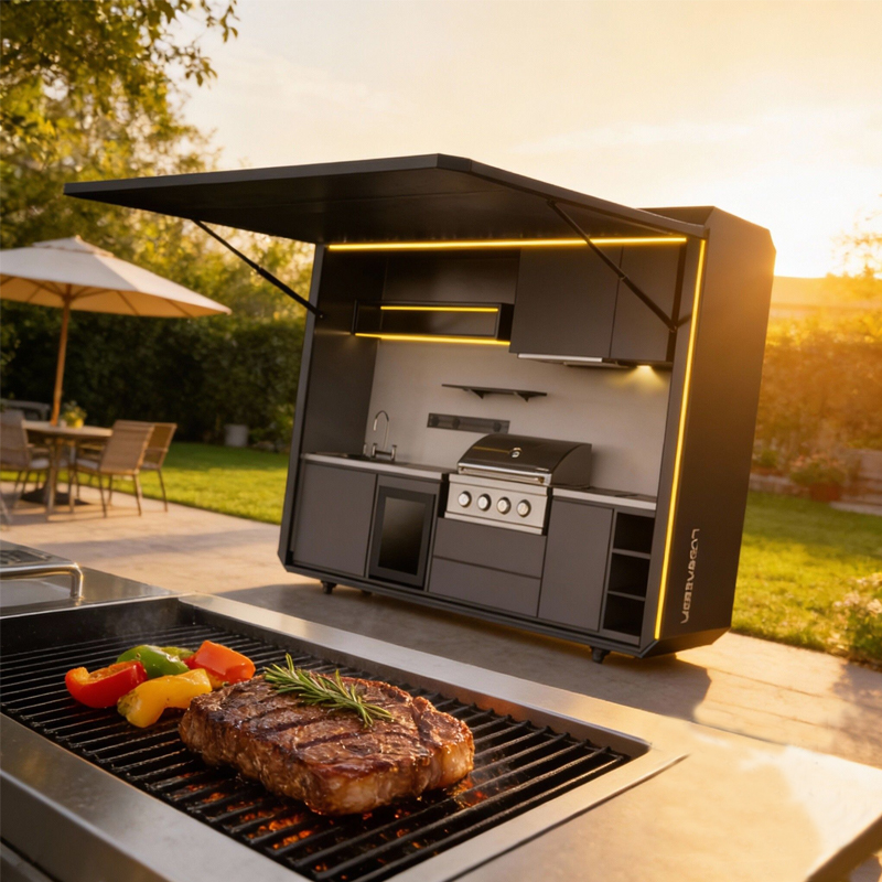 Outdoor folding kitchen integr - Smart Garden Mirrors reseña y precio