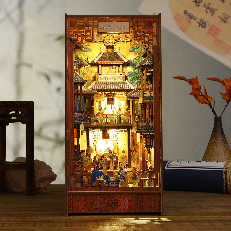 OUZEY DIY Wooden Book Nook Min - Smart Garden Diy reseña y precio