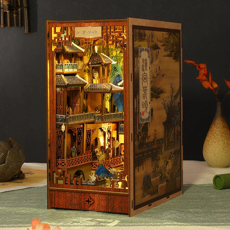 OUZEY DIY Wooden Book Nook Min - Smart Garden Diy reseña y precio