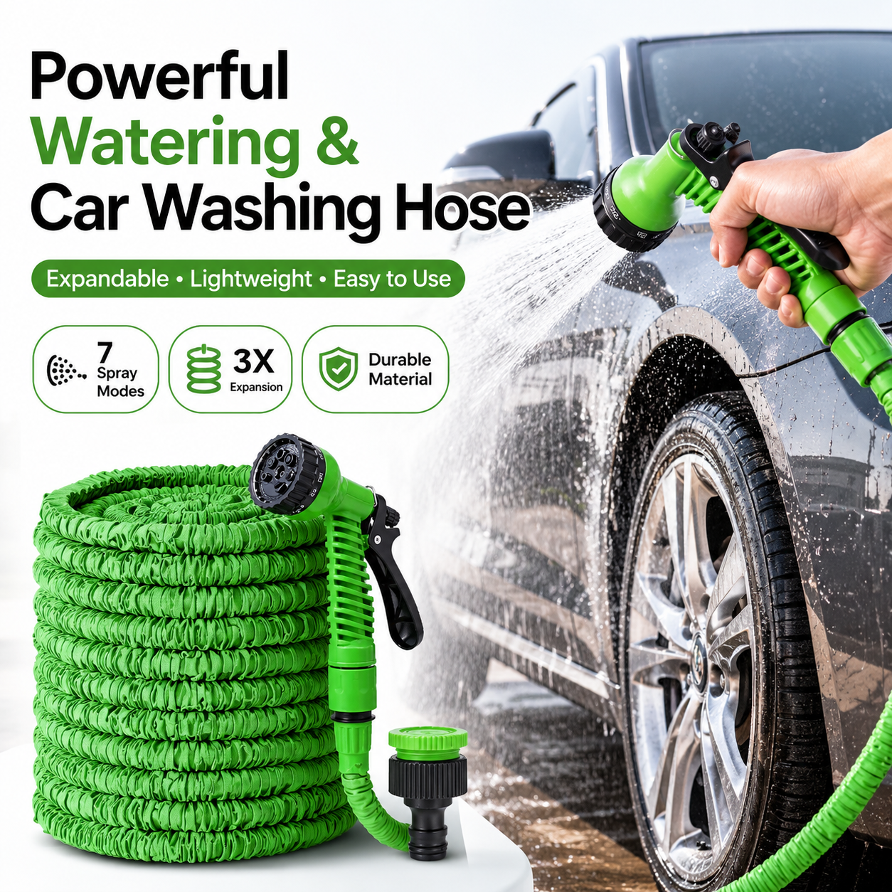 Retractable Garden Hose with H - Smart Garden Diy reseña y precio