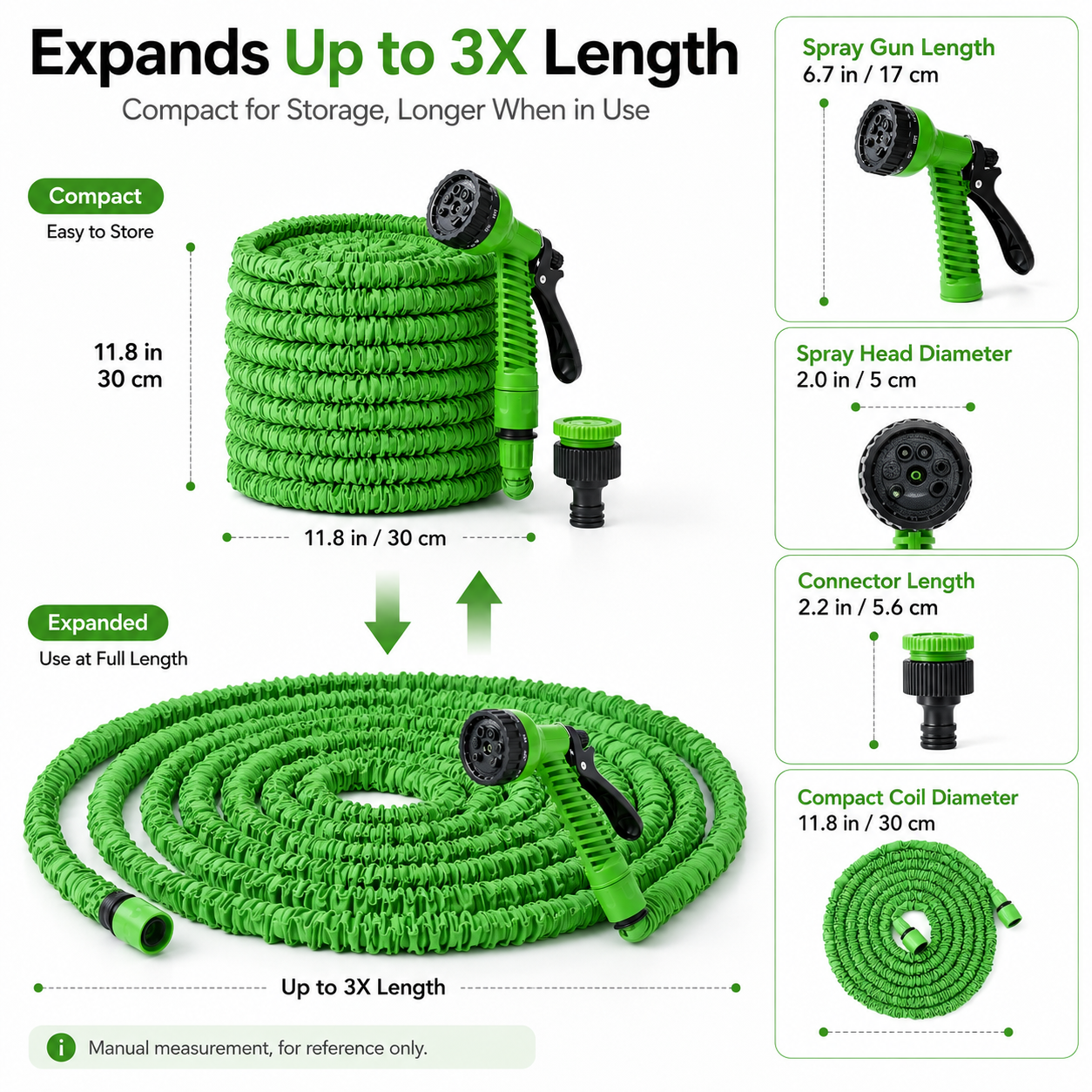 Retractable Garden Hose with H - Smart Garden Diy reseña y precio