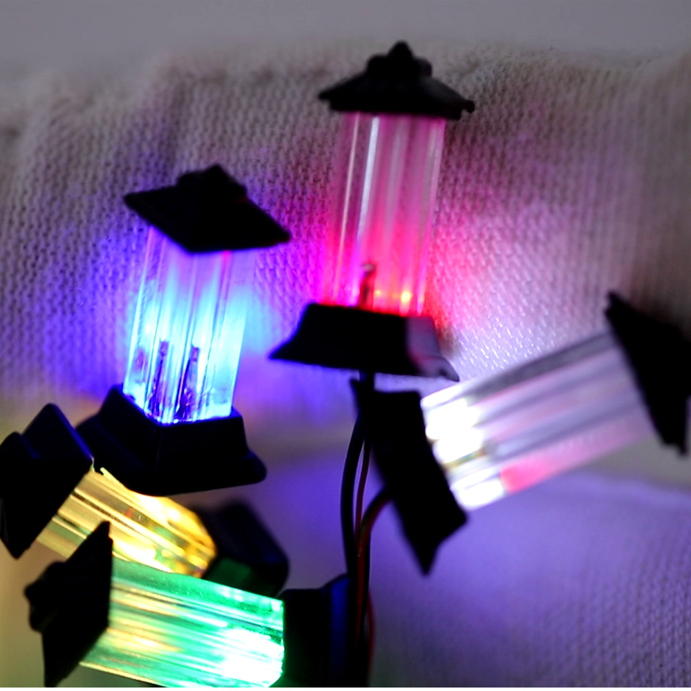 5PCS Miniature Lawn Lamp Model - Smart Garden Diy reseña y precio