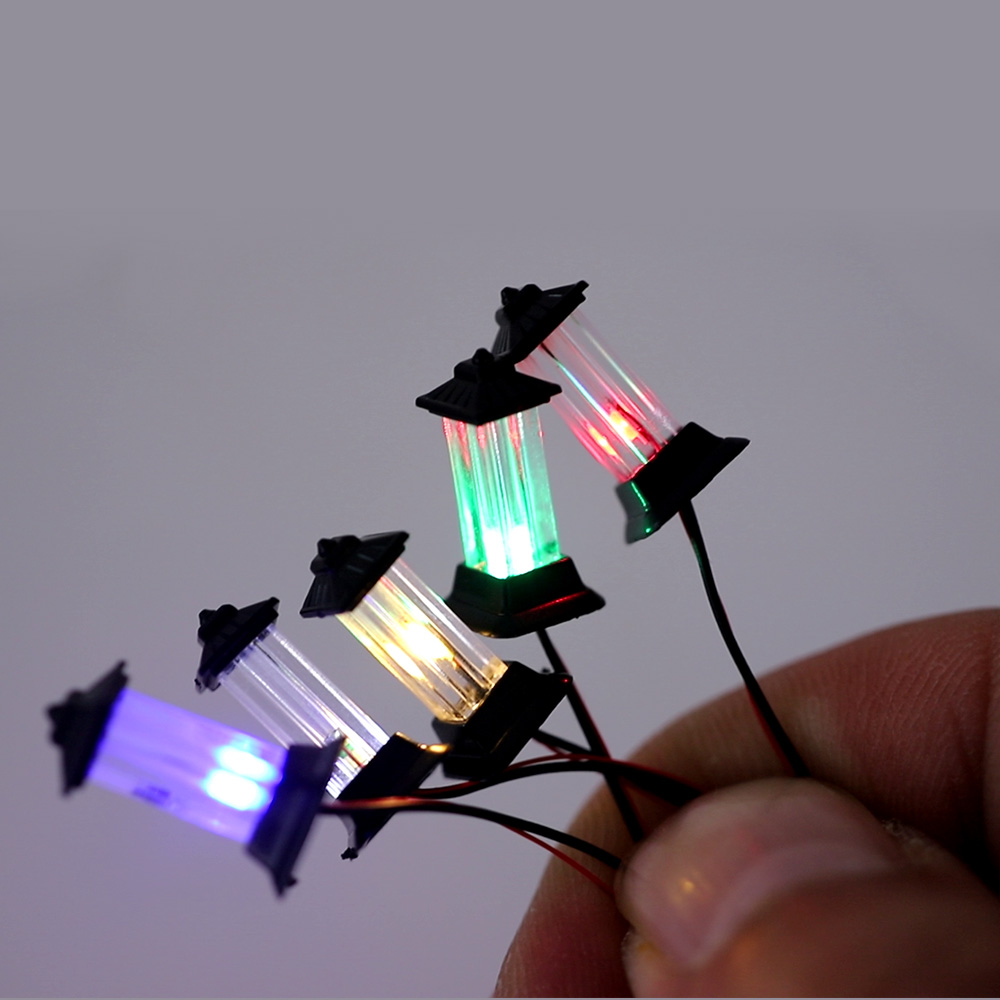 5PCS Miniature Lawn Lamp Model - Smart Garden Diy reseña y precio