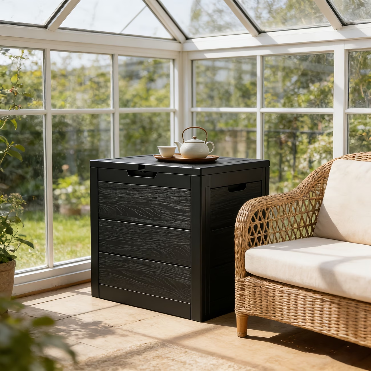 75 Gallon Outdoor Resin Deck S - Smart Garden Storage reseña y precio