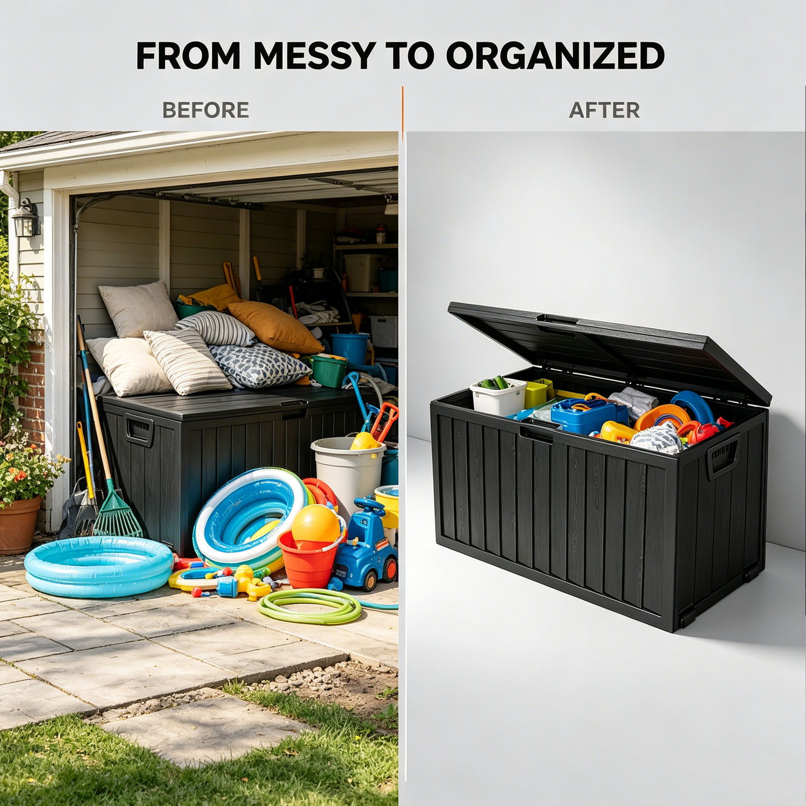 75 Gallon Outdoor Resin Deck S - Smart Garden Storage reseña y precio