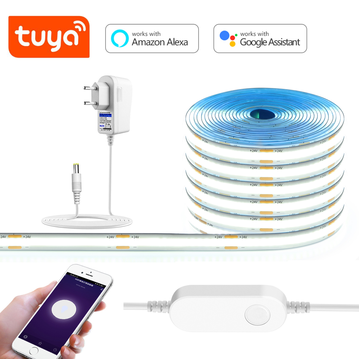 3M 5M 10M 24V COB LED Strip Li - Smart Garden Diy reseña y precio