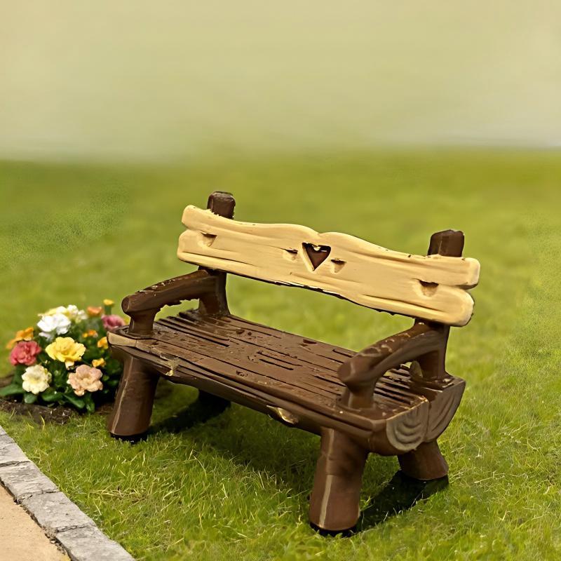 2Pcs 1/12 Miniature Bench Doll - Smart Garden Diy reseña y precio