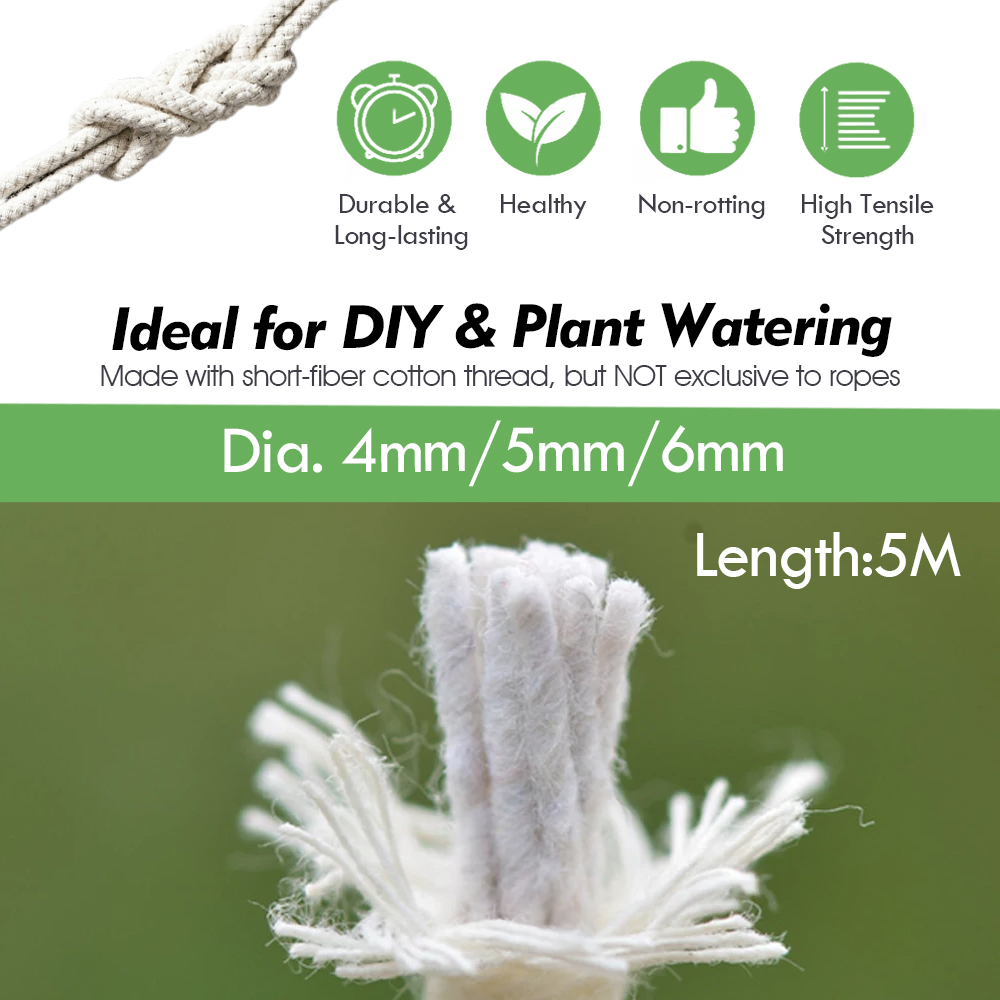 4/5/6mm Self Watering Cotton W - Yoocaa Smart Garden reseña y precio