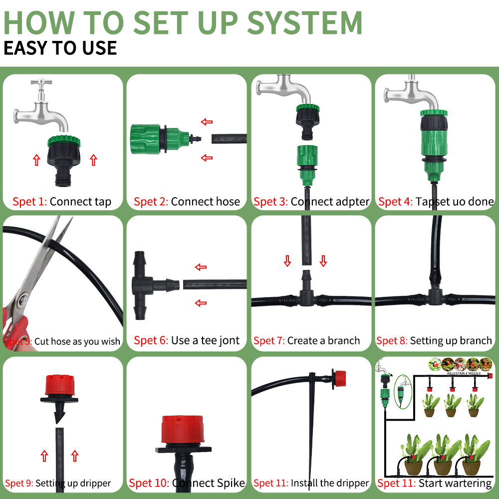 Micro Drip Irrigation System P - Yoocaa Smart Garden reseña y precio